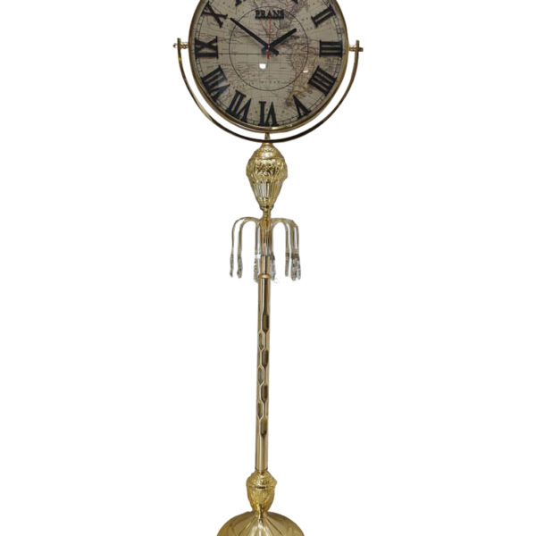 ساعت ایستاده فلزی جدید رنگ طلایی