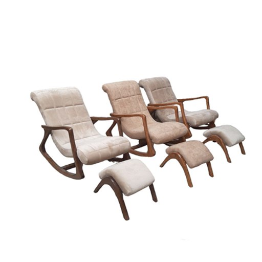 صندلی راک مبلی به همراه زیرپایی