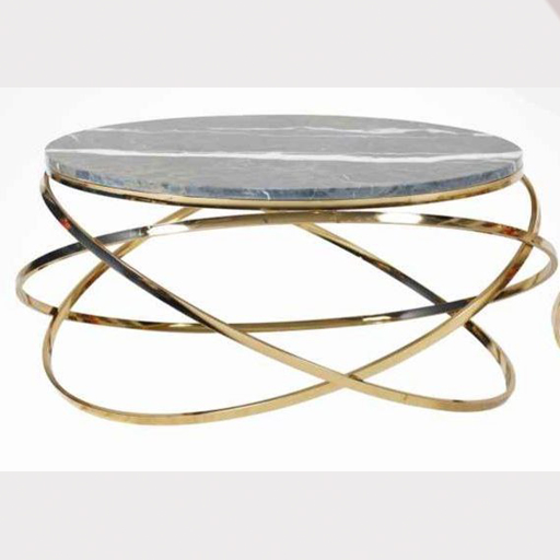 عسلی فلزی پایه طلایی