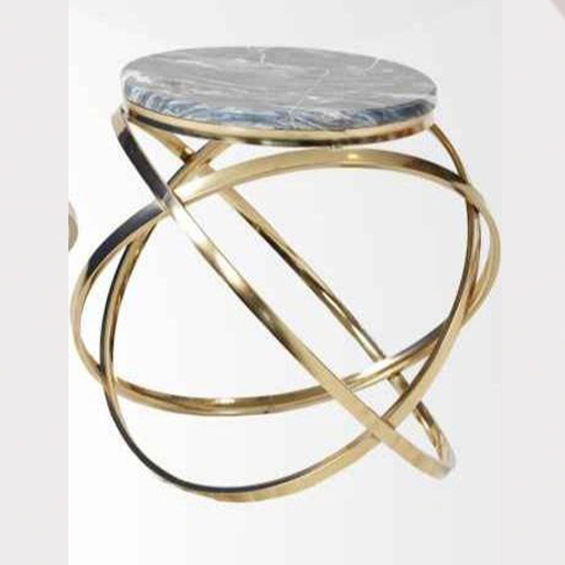 عسلی فلزی پایه طلایی