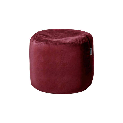 پاف چرمی مدل b1 رنگ زرشکی