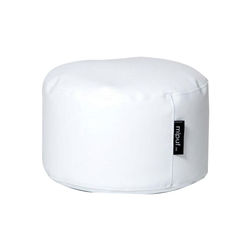 پاف چرمی مدل b1 رنگ سفید