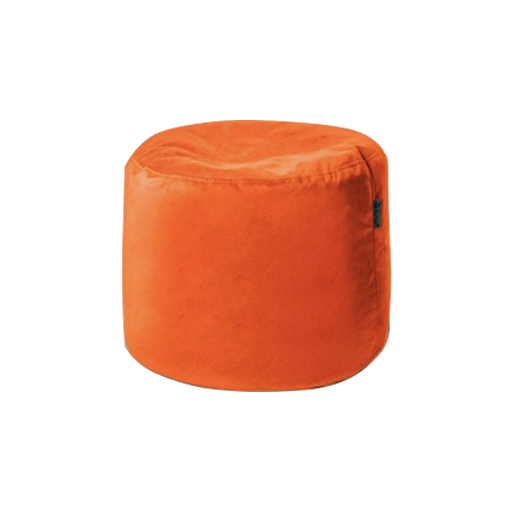 پاف چرمی مدل b1 رنگ نارنجی