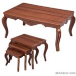 میز جلو مبلی و عسلی مدل ونیز سفید