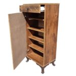 جا کفشی تک درب چوبی مدل ستاره