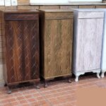 جا کفشی تک درب چوبی مدل ستاره