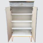 جاکفشی پایه فلزی 2 درب مدل وی شیک دکور