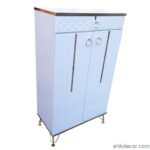 جاکفشی پایه فلزی 2 درب مدل وی