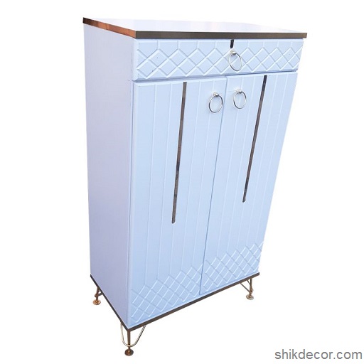 جاکفشی پایه فلزی 2 درب مدل وی