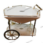 میز بار سفید طرح لوزی