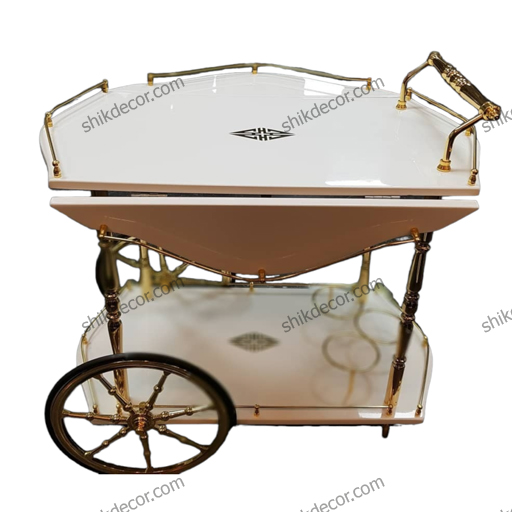 میز بار سفید طرح لوزی