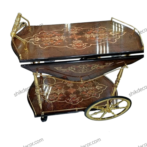 میز بار پولیشی کالسکه ای