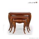 میز عسلی مدل پیچک مجموعه سه عددی شیک دکور
