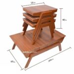 میز جلومبلی و میز عسلی قایقی ام دی اف با صفحه عایق شده