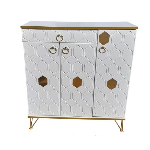 جاکفشی پایه فلزی سه درب مدل کندو