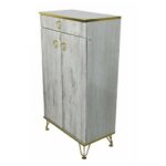 جاکفشی پایه فلزی 2 درب مدل ساده