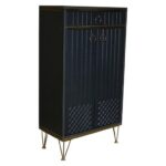 جاکفشی پایه فلزی 2 درب مدل ساده