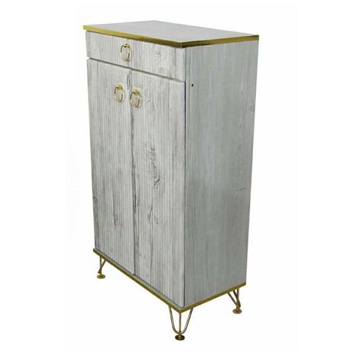 جاکفشی پایه فلزی 2 درب مدل ساده