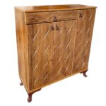 جا کفشی سه درب چوبی مدل ستاره