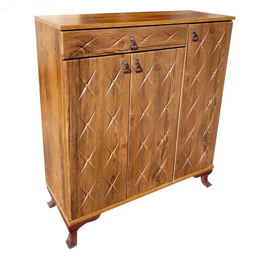 جا کفشی سه درب چوبی مدل ستاره