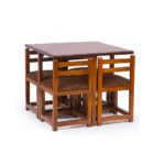 میز ناهارخوری کم جا مربع چوبی جدید