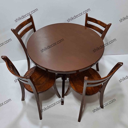 میز و صندلی ناهارخوری چهار نفره مدل لهستانی