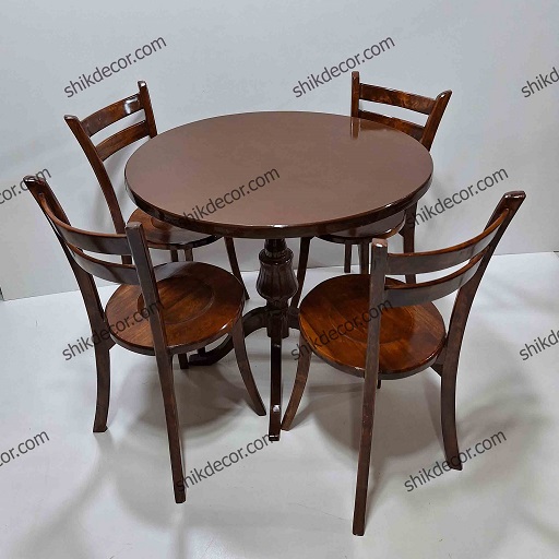 میز و صندلی ناهارخوری چهار نفره مدل لهستانی