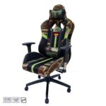 صندلی گیمینگ ارتشی با پارچه ضد تعریق شیک دکور