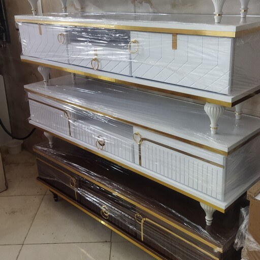 میز تلویزیون مدل پرنس طول 140 سانتی متری در رنگ بندی مختلف