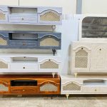 میز تلویزیون مدل حصیری گنبدی