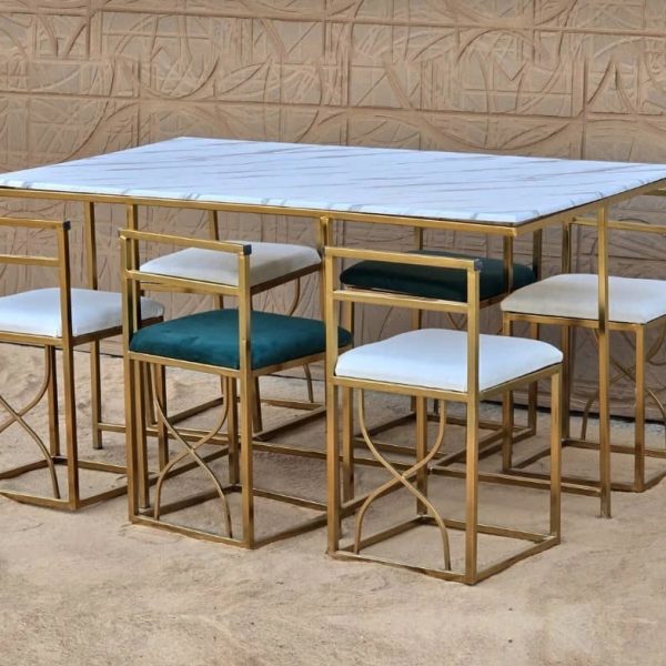 ناهارخوری 6نفره کمجا فلزی