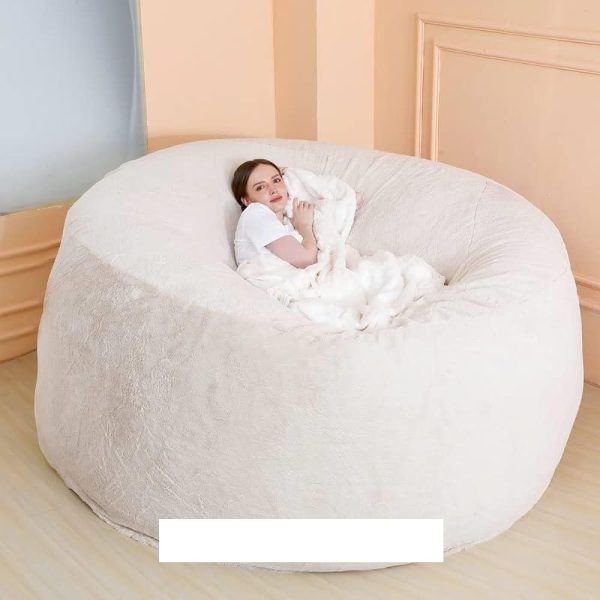 بین بگ ۱۶۰×۷۰سفید.دارای آسترزیپ دار