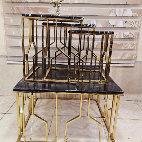 عسلی و جلومبلی فلزی فورتیک طرح شاخ گوزنی