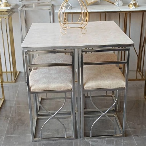 میز ناهارخوری - کروم (نقره ایی) / به دلخواه مشتری