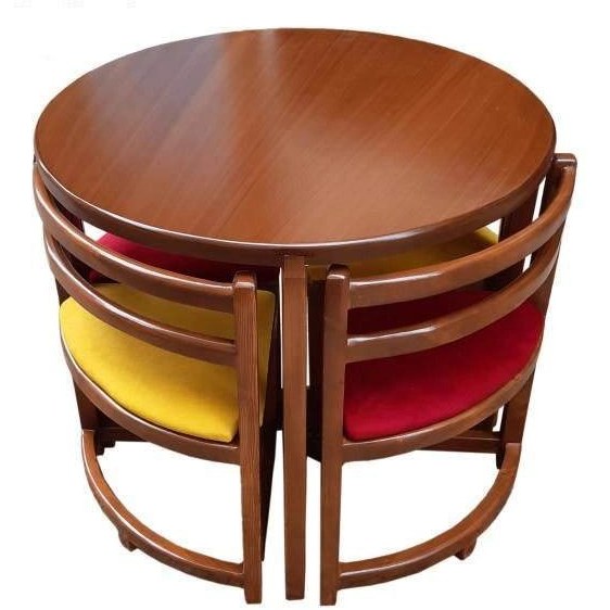 میز و صندلی ناهارخوری ۴ نفره چوب روسی کمجا