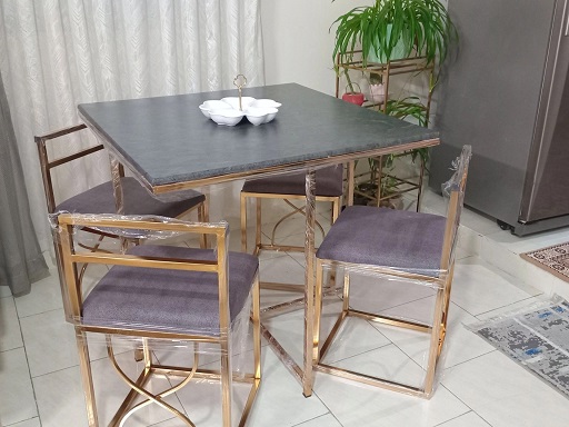 میز ناهارخوری - کروم (نقره ایی) / به دلخواه مشتری